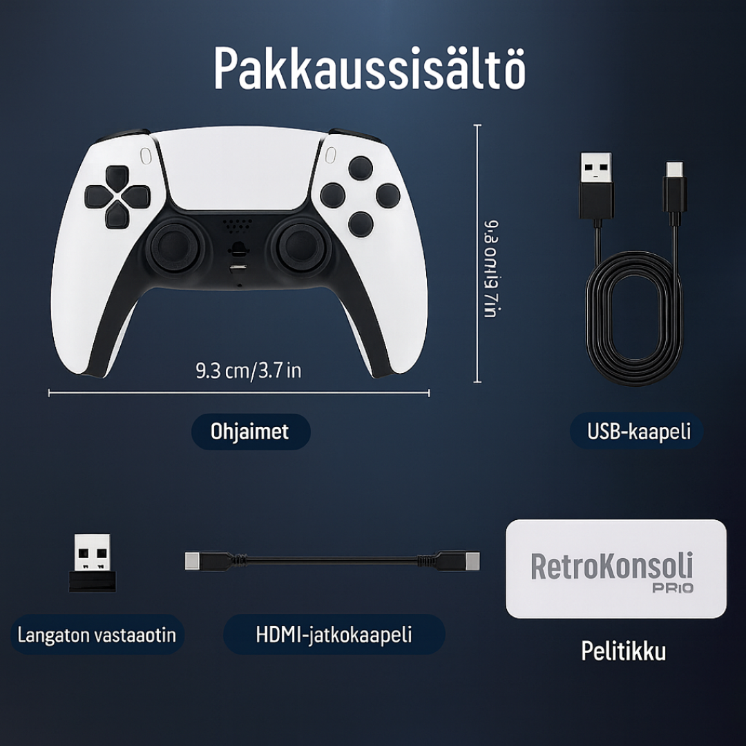 RetroKonsoli PRO - Koe Uudelleen Lapsuutesi Parhaat Hetket