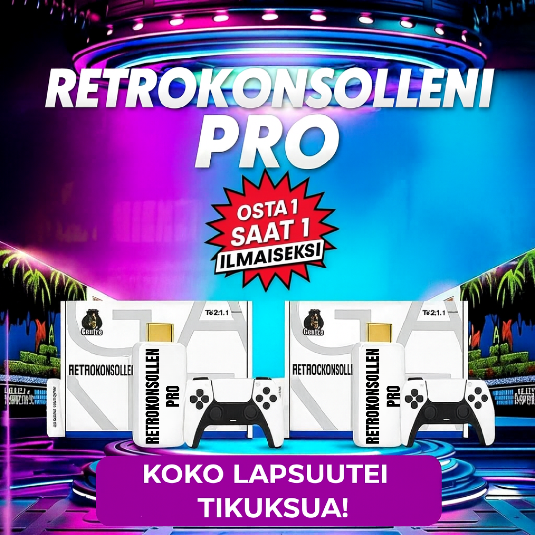 RetroKonsoli PRO - Koe Uudelleen Lapsuutesi Parhaat Hetket